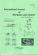 Immagine di INTERNATIONAL JOURNAL OF MECHANICS AND CONTROL VOL. 19 N. 2