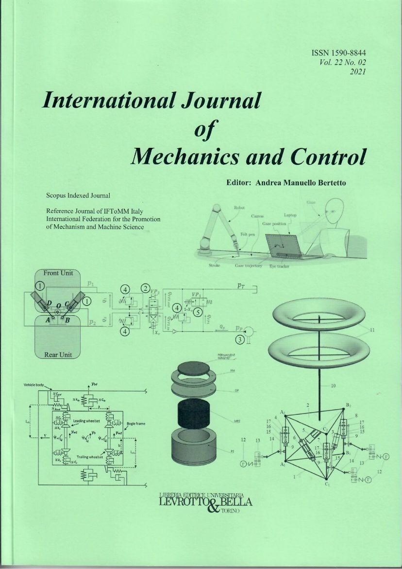 Picture of INTERNATIONAL JOURNAL OF MECHANICS AND CONTROL  VOL. 22 N. 2